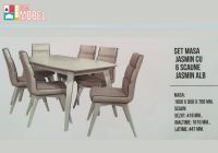 set-masa-scaune-jasmin-alb